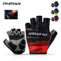 PHMAX Cycling s Anti-Slip Riding Half Finger Bicycle s Breathable Shock Absorption MTB Sports Bike s Men Women2023