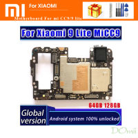 สำหรับ Xiaomi CC9มาเธอร์บอร์ด MiCC9 Mi 9 Lite บอร์ดตรรกะเมนบอร์ดของแท้ทุกรุ่นทำงานปลดล็อคได้ดีแผงวงจรหลัก