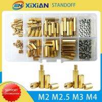 M2 M2.5 M3 M4 Hex Hexagon Standoff Brass Column Boards Rack Stud Copper Pillar PCB Spacer Bolt Screw Motherboard Assortment Kit Fasteners