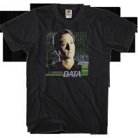 Data Star Trek เสื้อยืดแขนสั้นผ้าฝ้ายรุ่นต่อไป