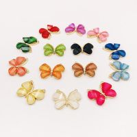 【CW】 10PCS/Lot 2.2x2.8CM Resin Alloy Flatback Clothing Applique Metal Wedding Embellishment Jewelry