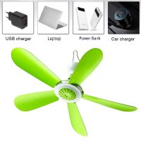 5W Remote Control Timing USB Ceiling Fan Air Cooler USB Fans for Bed Camping Outdoor Hanging Camper Tents Hanger Fan