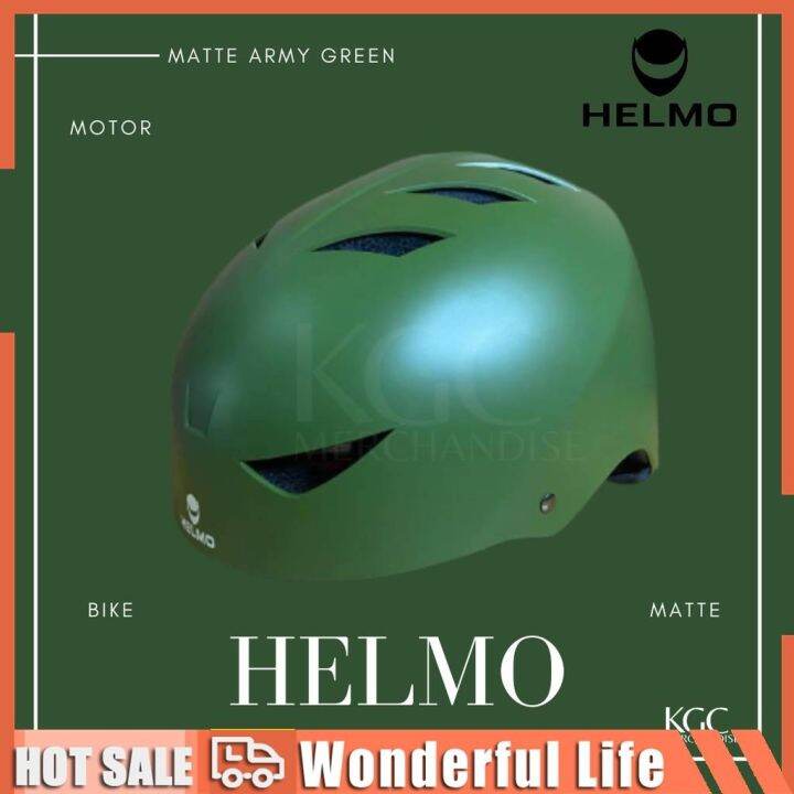 HELMO Nutshell Bike Helmet With 4 Layers Thick Foam and An Adjuster 105