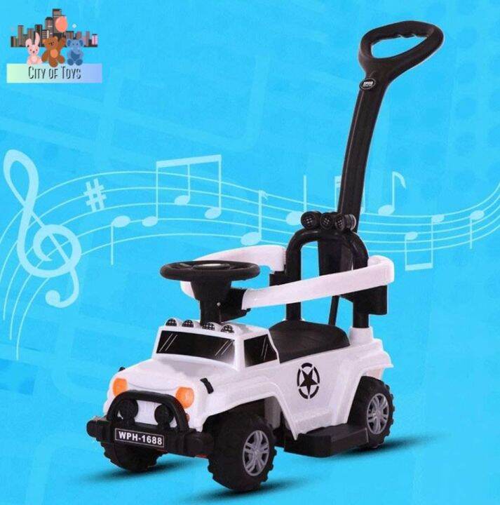 COT Outdoor Kids Ride on Toy Car Push Stroller Baby Kids Car with Music