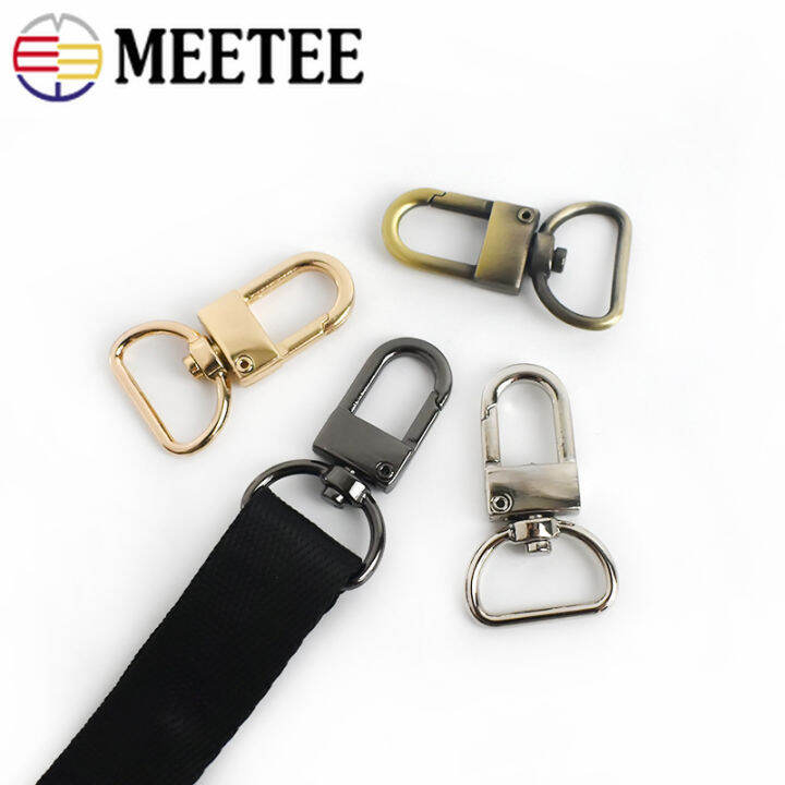 1020pcs-meetee-131619mm-metal-d-tail-bag-strap-buckles-lobster-swivel-trigger-clips-snap-hook-webbing-hang-buckle-accessories