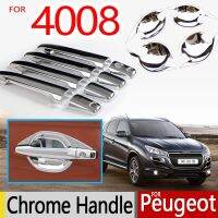 For Peugeot 4008 Chrome Handle Covers Trim Set Of 4PCS 2012-2017 Good Quality Car Essories Stickers Car Styling 2013 2015