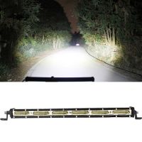 สปอร์ตไลท์ led 12v รถยนต์ 7/13/19/26 inch LED Work Light Bar Offroad Car SUV Jeep UTE Long Strip Lamp