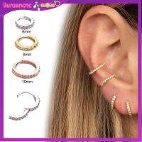 LIURU 1PC แฟชั่นใหม่ Helix Cartilage Tragus Daith Conch Snug เครื่องประดับร่างกาย CZ เจาะหู ต่างหูฮักกี้ฮูป แหวนจมูก