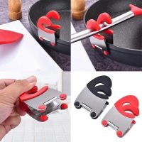 Stainless Steel Pot Edge Shovel Clip Anti-scalding Pan Side Scoop Clamp Spoon Rests Pot Side Spatula Clip Soup Pot Fixing Clip