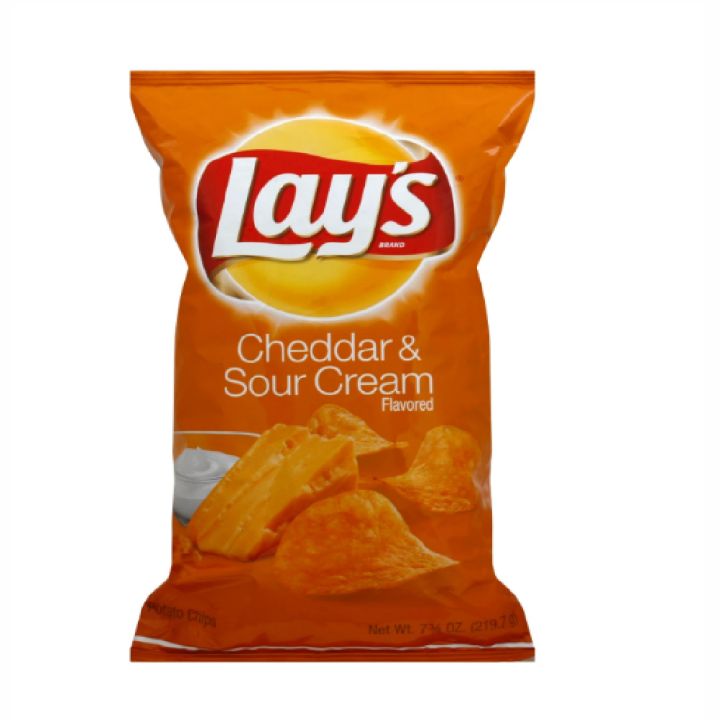 Lay's Cheddar & Sour Cream Flavored Potato Chips 6.5oz/ 184.2g | Lazada PH