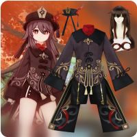 Genshin Impact Hutao Cosplay Costume Uniform Anime Game Hu Tao Halloween Women Clothes