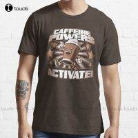 New Caffeine Powers... Activate! T-Shirt Cute Shirts Cotton Tee Shirts Xs-5Xl Streetwear Tshirt New Popular Retro Gd Hip Hop