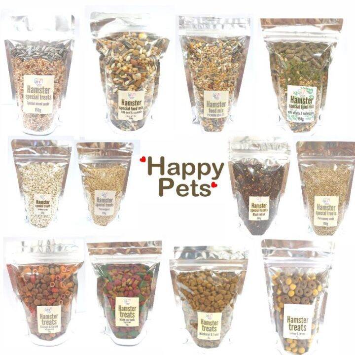 Hamster food mix and treats (pellets, seeds, grains, alfalfa) for mice & hamsters Lazada PH