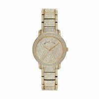 นาฬิกาข้อมือผู้หญิง MK6547 MICHAEL KORS Gold Tone Stainless Steel Pave Glitz Ladies Watch