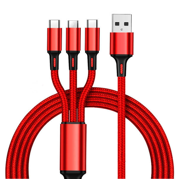 nylon-woven-one-to-three-data-cable-multi-head-2a-fast-charging-three-in-one-mobile-phone-charging-line-logo-small-gift-wholesale