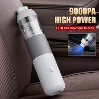 120W Cordless Car Vacuum Cleaner 9000PA Suction Rechargeable Car Vacuum Washable Filter Portable Mini Cleaning Tool for Car Home