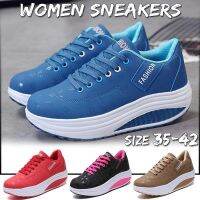 COD DSFEDTGETEER Tiptop✨ Women Casual Leather Shake Shoes Comfortable Platform Fitness Sneakers for Women Non Slip Sneakers Size:35-42