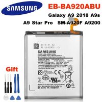 แบตเตอรี่ แท้ Samsung Galaxy A9 2018 A9s A9 Star Pro SM-A920F A9200 SAMSUNG EB-BA920ABU แบต Samsung Galaxy A9(2018) EB-BA920ABU 3800mAh โทรศัพท์มือถือ + เครื่องมือ.