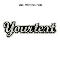 1 PC 10 inches wide CUSTOM Your text  MOTORCYCLE EMBROIDERED MC ROCKER PATCH BIKER VEST CUT Sewing Machine Parts  Accessories