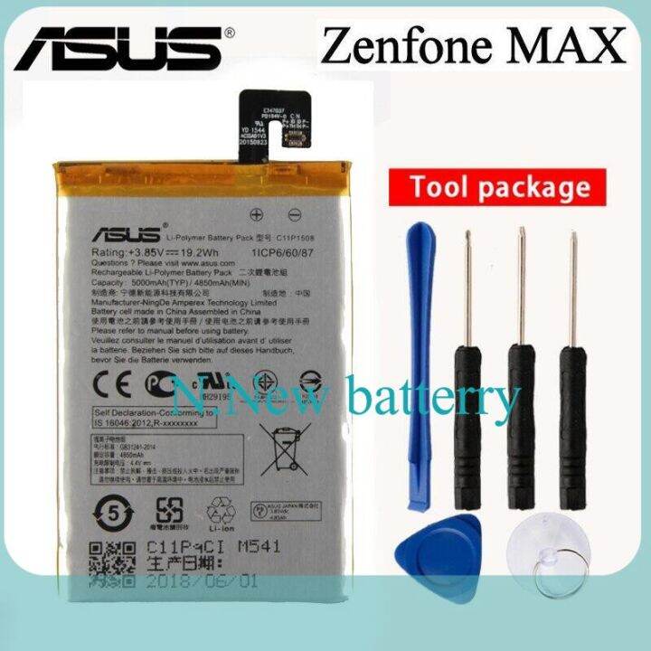 แบตเตอรี่-c11p1508-โทรศัพท์สำหรับ-asus-zenfone-max-5000z-c550kl-zc550kl-z010ad-z010dd-z010d-z010da-5000-mah