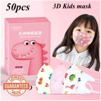 ♘❏✷ 【Ready】50pcs 3d Mask Infant/child Masks Marvel/Spiderman/Dinosaur/Baby Shark 3d Kids Mask 3plyDisposablemask 0-3/4-12Yo