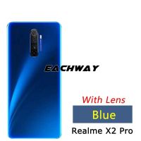 6.5นิ้วสำหรับ Oppo Realme X2 Pro เคสฝาหลังปิดโทรศัพท์ประตูหลัง X2Pro + กระจกหลังเลนส์กล้องถ่ายรูปสำหรับ Realme X2 Pro ฝาหลังชิ้นส่วนทดแทน LHG3761