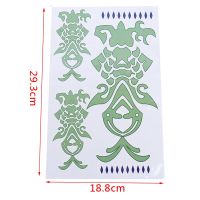 【YF】 Anime Genshin Impact Sticker Cosplay Prop Xiao Accessories Waterproof Tattoo Stickers