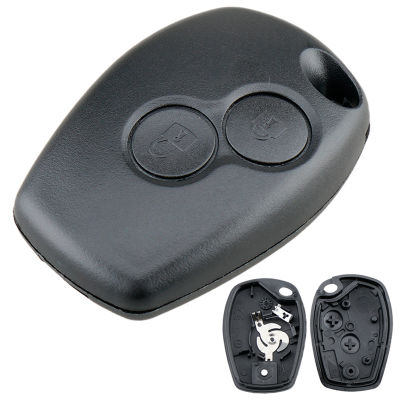 2ปุ่มรถ Keyless Key Fob เคส Shell Remote Cover Fit สำหรับ Espace / Sandero / Kangoo