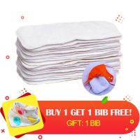 10Pcs/Lot Baby Soft Cotton Mircrofiber Cloth Diaper Insert Baby Nappy Bags 2 Layer Reuse Diapers Washable Diaper Liner