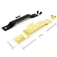 25Pcs Golden Black 10X67mm With Screws Sawtooth Oil Painting Mirror Picture Photo Frame Hanging Saw Tooth Hooks Hanger