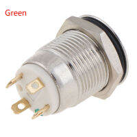 HITN 12mm 3V โลหะปุ่มกดสวิทช์ selfreset Momentary FLAT HEAD Power LOGO SWITCH