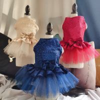 Pet Clothes Dog Dresses For Dogs Skirt Summer Princess Dog Wedding Dresses Small Medium For Dogs Skirts Dresses