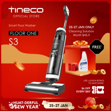 NEW] Flagship Tineco FLOOR ONE S6 Smart Wet & Dry Cordless Vacuum Cleaner  Mop Floor Washer, Dual-Edged Cleaning