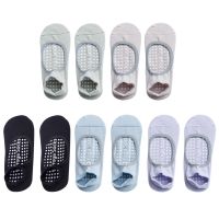 1 Pair Yoga Socks Breathable Sports Ankle Ballet Dance Socks Anti-Slip Yoga Pilates Backless Sportswear Soft Dancewear