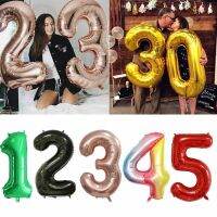 Big 40”Inch Foil Number Balloons Air Helium Birthday Age Party Wedding Baby Shower Balloon