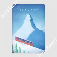 Zermatt ป้ายโลหะถ้ำถ้ำผับปรับแต่งเครื่องตกแต่งฝาผนังโปสเตอร์ดีบุก  （Stock size: 20cm * 30cm）