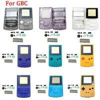 ใหม่เคสคอนโซลเกมแบบดั้งเดิมสำหรับ Gameboy มีสีแบบคลาสสิกเคสคอนโซลเกมสำหรับ GBC ปลอกหุ้มมีปุ่ม