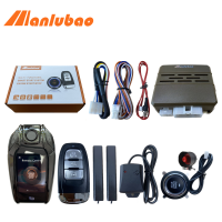 Manlubao E-A เครื่องเสียงรถยนต์ระบบกันขโมย12V,สัญญาณเตือนจับแรงสั่นสะเทือนรถยนต์ระบบกันขโมยสตาร์ท/หยุดกุญแจแบบไม่มีคีย์ปุ่มเริ่มกดใช้ได้กับโตโยต้าฮอนด้าฮุนไดซูซุกิมิตซูบิชินิสสันฯลฯ