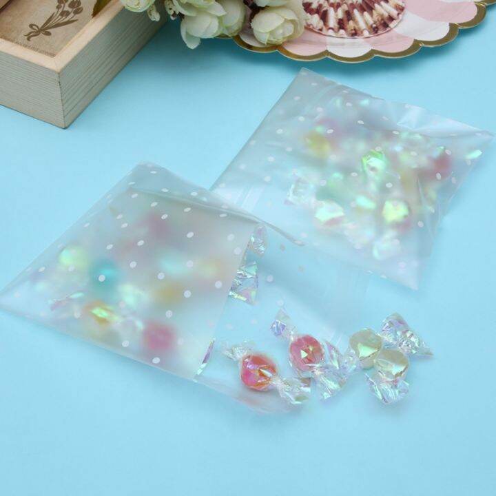 frosted-dot-self-adhesive-bag-baking-packaging-bag-with-thank-you-stickers-food-grade-candy-and-biscuit-packaging-bag-50pcs-pack