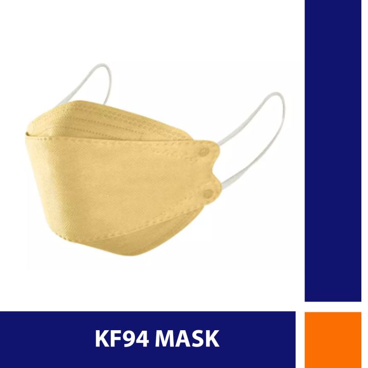 YMS 5PCS Unisex Adult KF94 Disposable Face Masks (BEIGE) Lazada PH