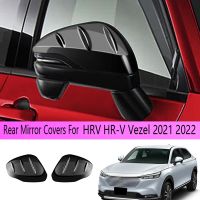 Gloss Black Car Rear Mirror Covers Door Side Mirror Cover Trim for Honda HRV HR-V Vezel 2021 2022