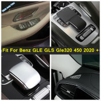 ภายในคอนโซลเกียร์เปลี่ยนกล่องแผงแดชบอร์ดอากาศ AC Vent กรอบครอบตัดสำหรับ -Benz GLE GLS Gle320 450 2020 2021