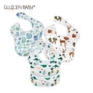 JH New Arrival Baby Bibs 100 Washable With Food Catcher Tools Infant