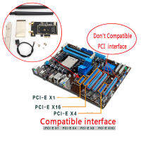 M.2 M.2การ์ดใส่โน้ตบุค NGFF เป็น PCI-E 1X เดสก์ท็อปแปลงอะแดปเตอร์การ์ดเนตเวิร์ค WIFI ดับเบิลยูแลนด์สำหรับ8260 7265 1535 7260