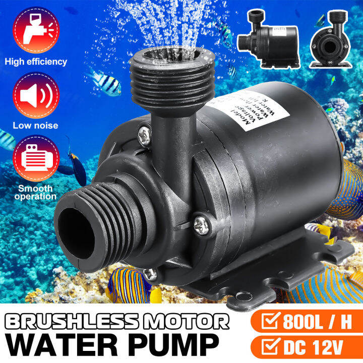 Hot Sellers Ultra Quiet Mini DC 12V Lift 5M Brushless Motor Submersible Water  Pump | Lazada Singapore