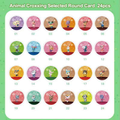 Animal Croxxing Amibo Card Villager Series Amxxbo Cards Full Set New Animla Crossing Mini NFC Game Cards for NS Switch
