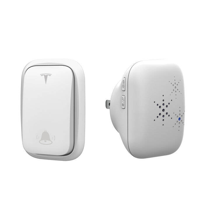 Wireless Doorbell Kit No Battery Required SelfPowered Push Button and Plugin Receiver