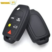 ซิลิโคนกุญแจรถสำหรับ Volvo XC90 S80 XC70 S60 V70ฝาครอบ Keyless Remote Fob Shell Skin Keyring Key Chain ผู้ถือ Protector