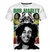 Reggae Bob Marley ผู้ชายและผู้หญิงเสื้อยืดขนาดใหญ่ผู้ชายและผู้หญิงสบาย ๆ Hip Hop เสื้อแขนสั้นฮาราจูกุ Street Wear XS-5XL