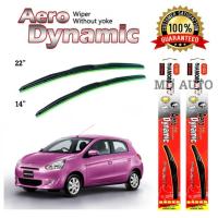 Hot Sale ใบปัดน้ำฝนทรง Aero Dynamic (Diamond eye) ขนาด 14" 22" นิ้ว สำหรับ Mitsubishi Mirage จำนวน 1 คู่ ลดราคา ที่ ปัด น้ำ ฝน ยาง ปัด น้ำ ฝน ใบ ปัด น้ำ ฝน ก้าน ปัด น้ำ ฝน